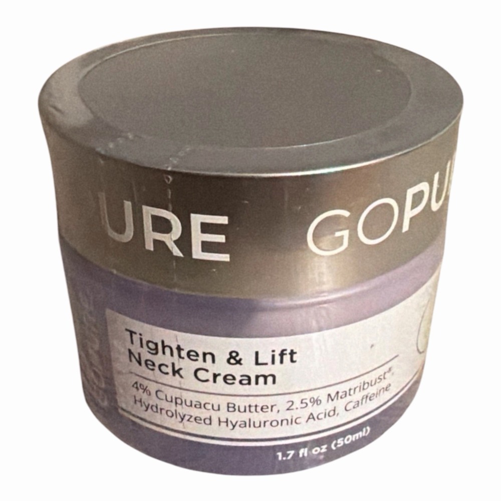 GOPURE Tighten & Lift Neck Cream 1.7oz Cupuacu Butter Hyaluronic Acid SEALED